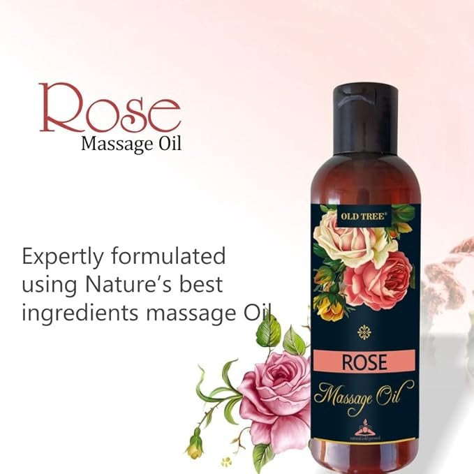 Old Tree Rose Massage Oil for Body Muscle Relaxation - 100 ml