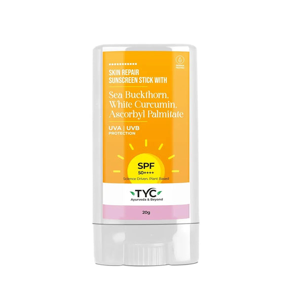 TYC - TRUST YOUR CHOICE Skin Repair Invisible Sunscreen Stick With Spf 50++++ For Oily, Dry, And Combination Skin For Men And Women Uv A/Uvb Protection, Non-Sticky Ayurvedic And Natural 