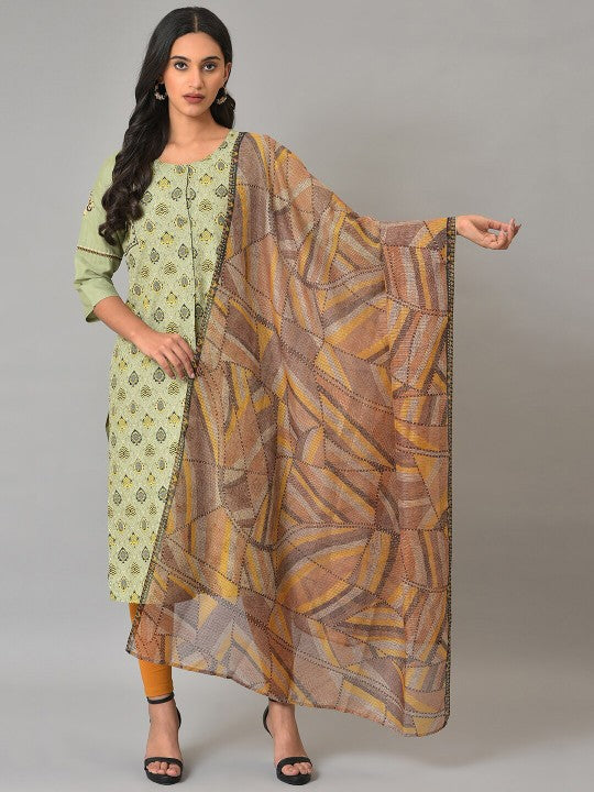 W Geometric Printed Dupatta