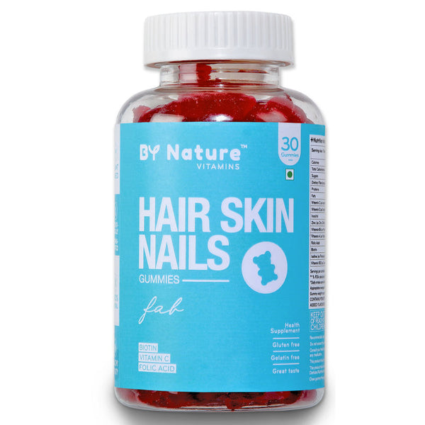 By Nature Hair Skin Nails Gummies with Biotin - 30 gummies