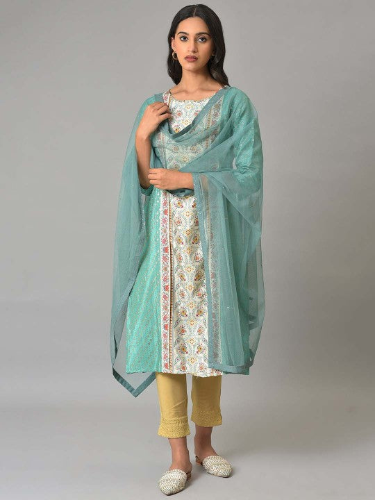 W Dupatta with Sequinned