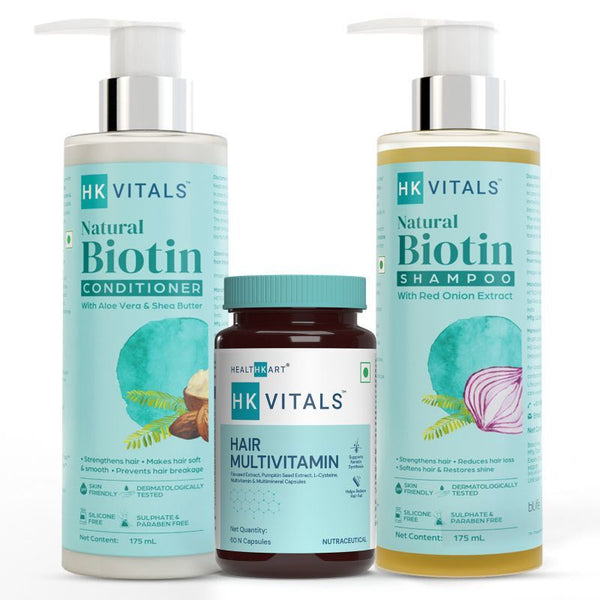 HealthKart HK Vitals Healthy Hair Multivitamin Biotin Shampoo & Conditioner Combo