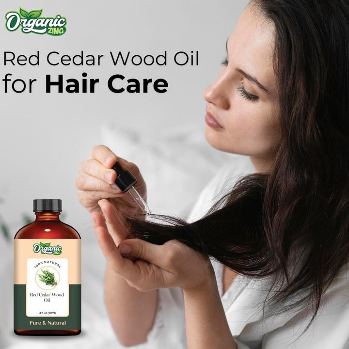 Organic Zing Red Cedarwood (Thuja Plicata) Oil | Essential Oil for Aroma, Skincare & Massage - 118 Ml