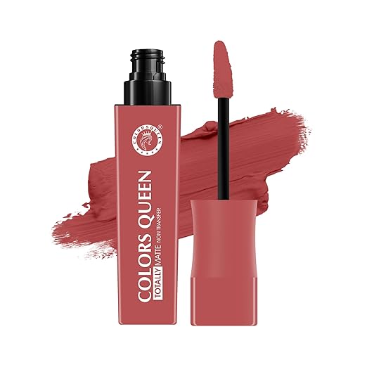Colors Queen Totally Matte Liquid Lipstick 13 Nude Frost - 7.5 gms