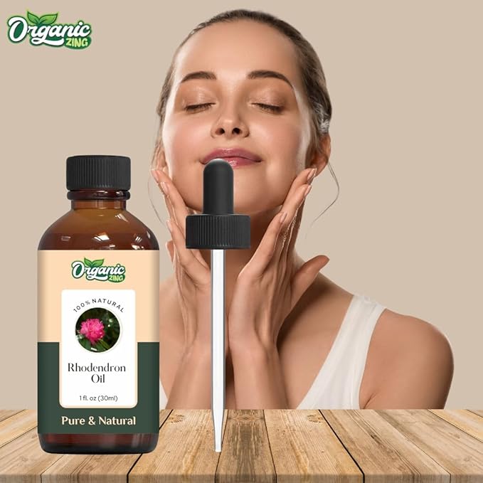 Organic Zing Rhododendron (Rhododendron) Oil | Essential Oil for Aroma, Skincare & Haircare - 30 Ml