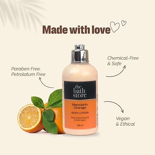 The Bath Store Mandarin Orange Body Lotion for Women & Men - 200 ml