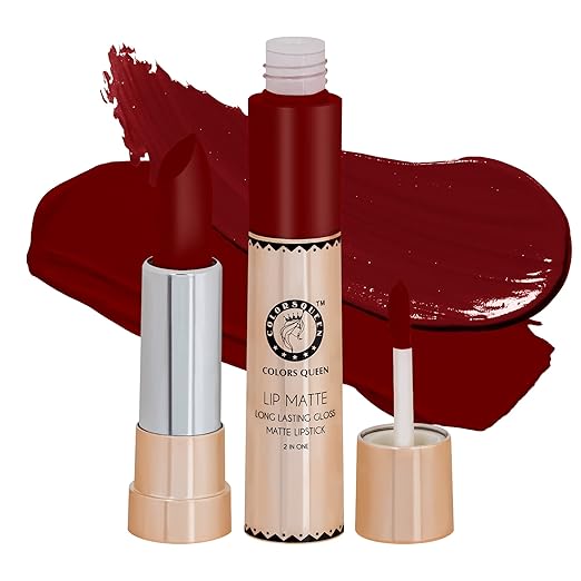 Colors Queen Lipstick Rich Red (Matte) - 8 gms