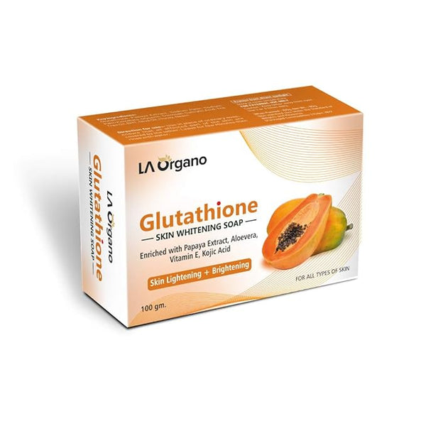 La Organo Glutathione Papaya Skin Whitening Soap - 100 gms