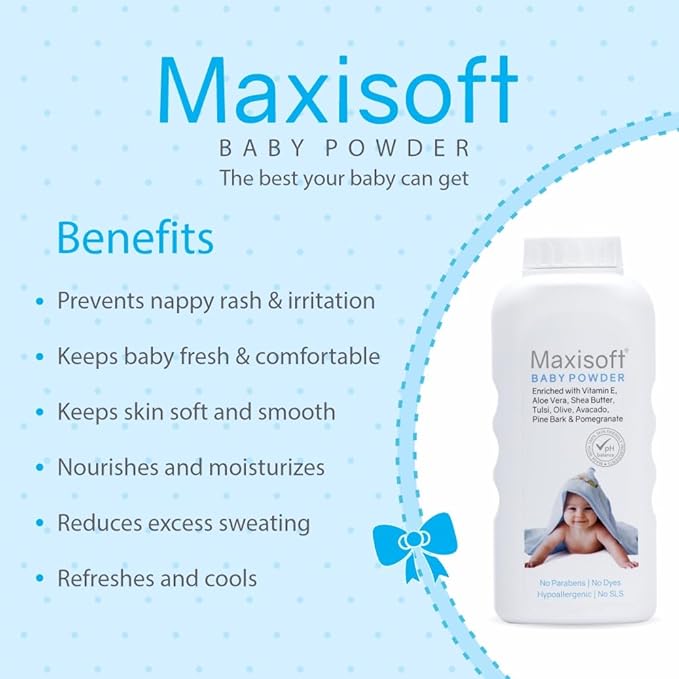 Maxisoft Baby Powder - 100 Gms
