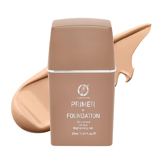 Colors Queen Oil Control Oil Free Primer + Foundation 03 Nude Beige - 25 ml