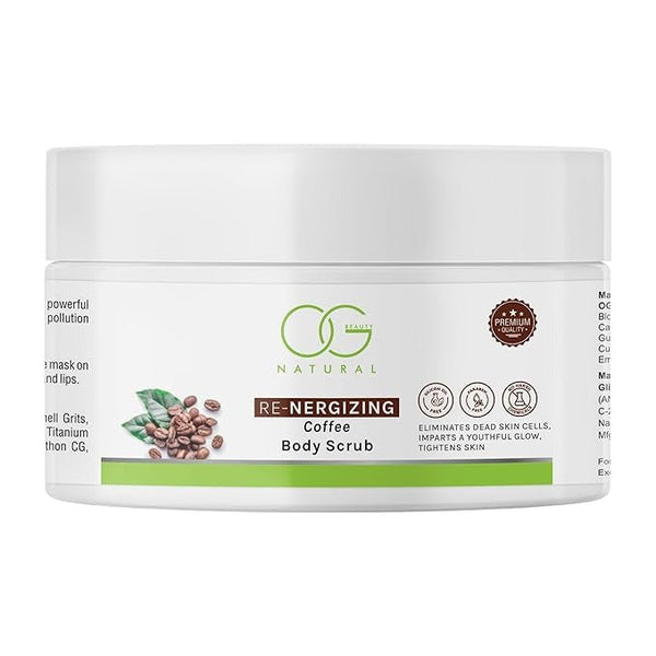 OG BEAUTY Natural Re-Nergizing Coffee Body Scrub - 200 ml