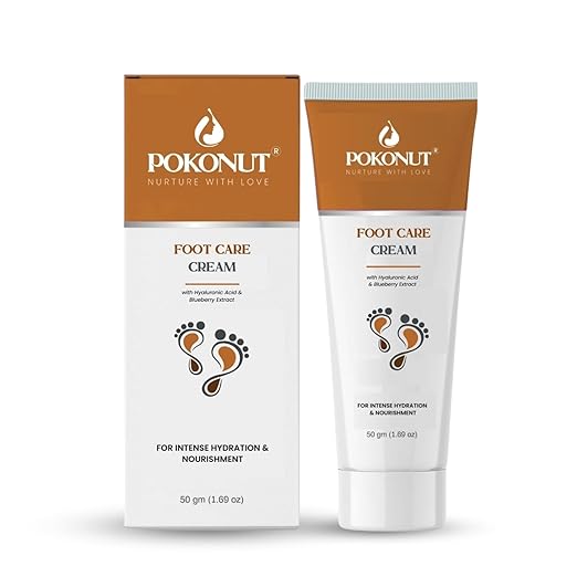 Pokonut Foot Care Cream for Dry and Cracked Heels - 50 gms