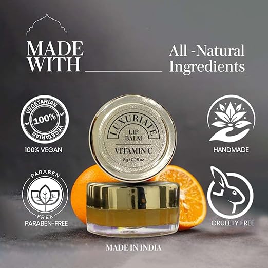 Luxuriate Orange Vitamin C Lip Balm - 8 gms