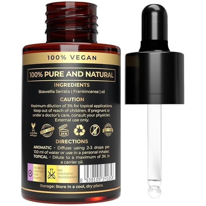 The Organic Forest Frankincense Essential Oil for Skin Care - 30 ml