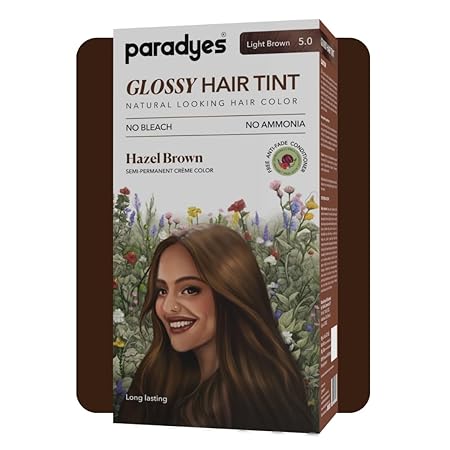 Paradyes Glossy Hair Tint Shine  5 Light Brown Colour - 160 gms