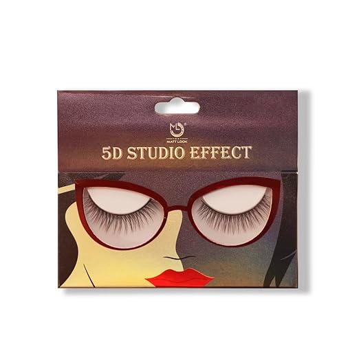 Mattlook 5d Studio Effect Eyelashes Collection Tweezers Soft Band Ego - 2 gms
