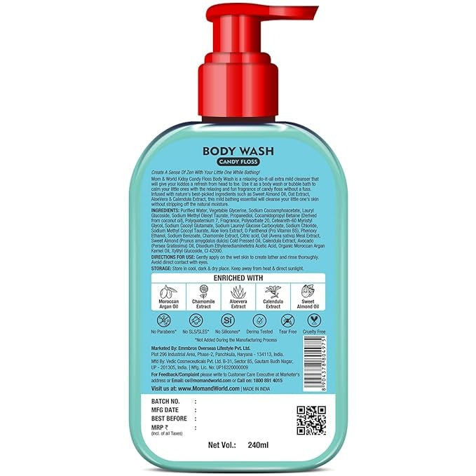 Mom & World Kidsy Candy Floss Body Wash No Tears - 240 ml