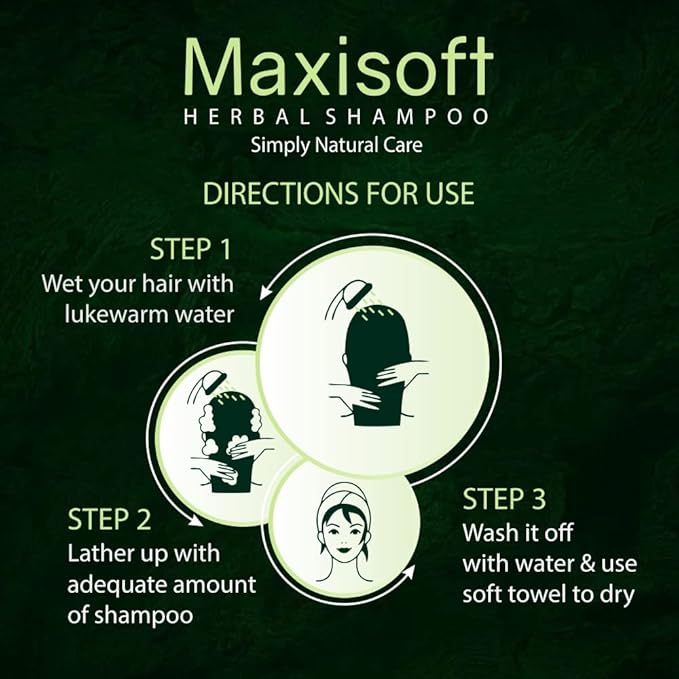 Maxisoft Herbal Shampoo| Hair Fall Control for Men & Women - 200 Ml