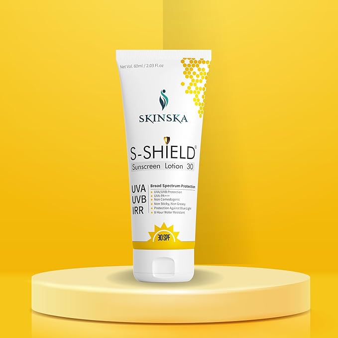 Skinska Naturals S-shield Sunscreen Lotion With Spf 30 Pa+++ | 60 Gms