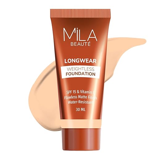Mila Beaute Longwear Weightless Foundation 103 Light Beige - 30 ml