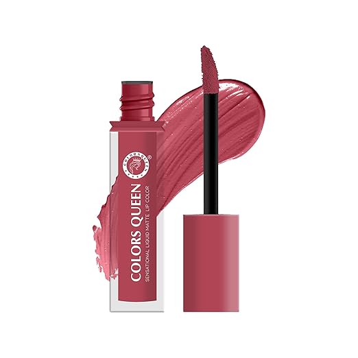 Colors Queen Sensational Liquid Matte Lipstick 18 Honey Rose - 7 gms