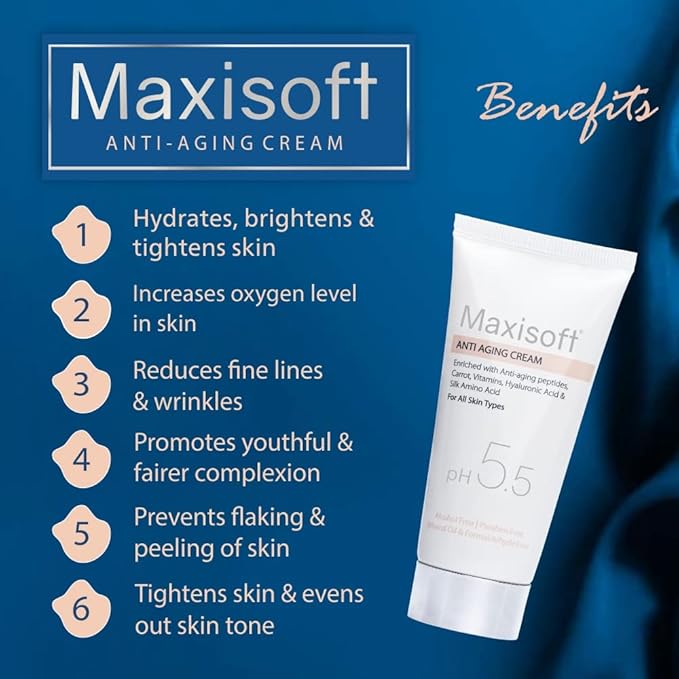 Maxisoft Anti Aging Cream for Men & Women| Face Cream for Normal, Dry & Oily Skin - 50 Gms