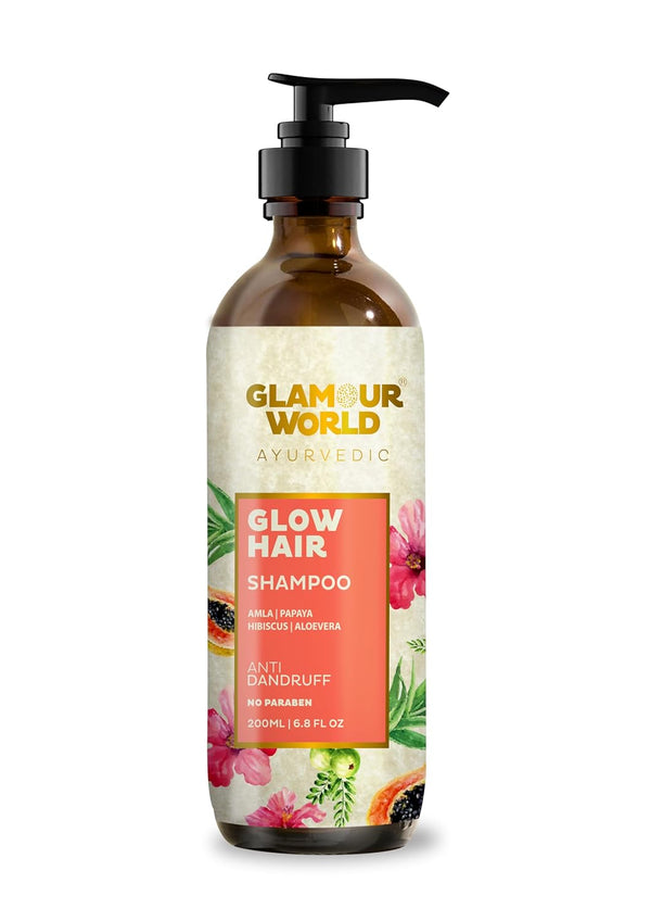 Glamour World Ayurvedic Glow Hair Anti-Dandruff Shampoo - 200 ml