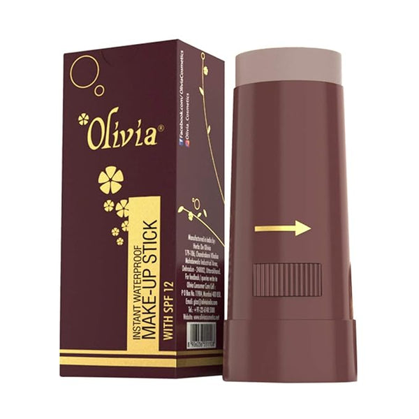 Olivia Instant Waterproof Makeup Stick Shade 3 Natural SPF 12 - 15 gms