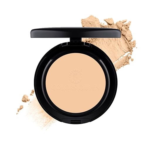 Colors Queen Luminous Silk Compact Powder Natural Beige - 10 gms