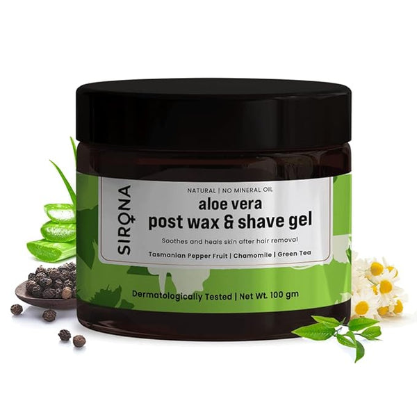 Sirona Natural Aloe Vera Post Wax & Shave Gel - 100 gms