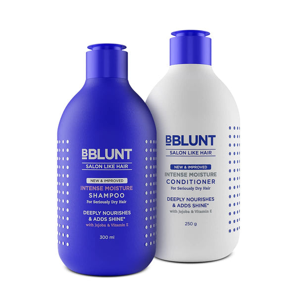 Bblunt Intense Moisture Natural Hair Shampoo and Conditioner Combo