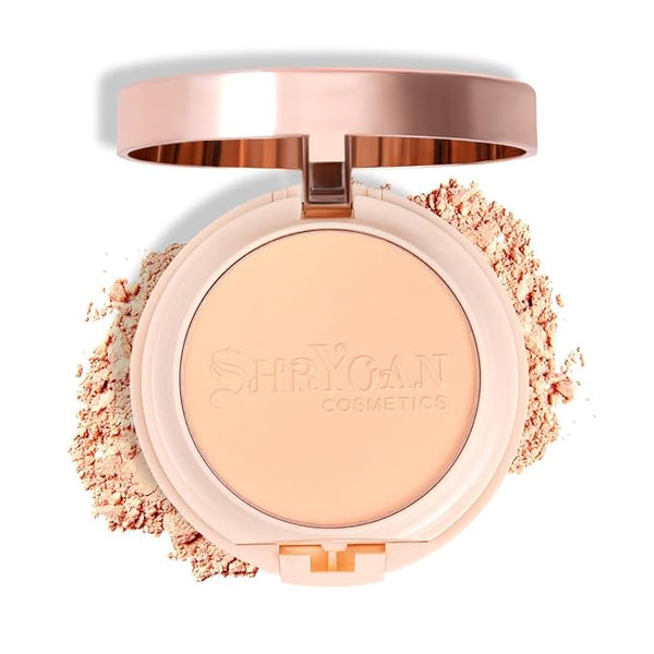 Shryoan 2 IN 1 Oil Control Compact Powder Full Coverage Brush SH03 - 27 gms