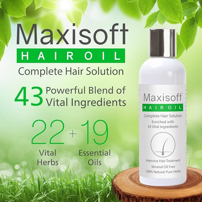 Maxisoft Hair Oil | Reduces Hair Fall, Dandruff & Promotes Hair Growth - 100 Ml