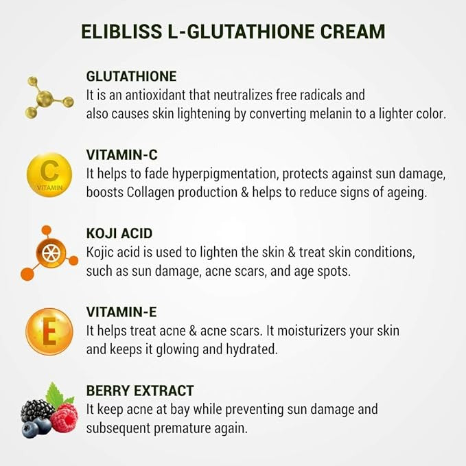Elibliss L-Glutathione Face O Cream - 50 gms