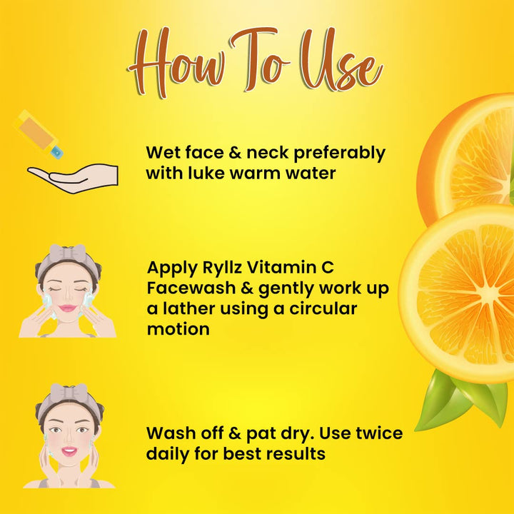 Ryllz Essentials Vitamin C Face Wash - 100 ml