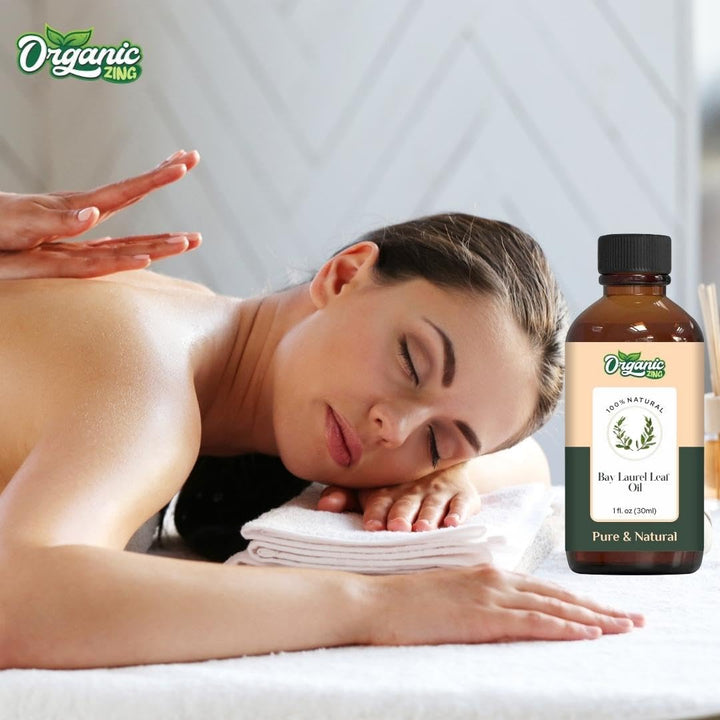Organic Zing Bay Laurel Leaf (Laurus Nobilis) Oil | Essential Oil for Skincare, Hair Care & Massage - 30 Ml