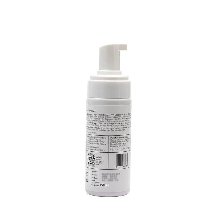 TRue FRoG Volumizing Hair Mousse For Curly, Wavy Hair With Marshmallow Root & Hibiscus Extracts, Vegan, Sulphate, Paraben & Silicone Free, 150 Ml, Pack of 1