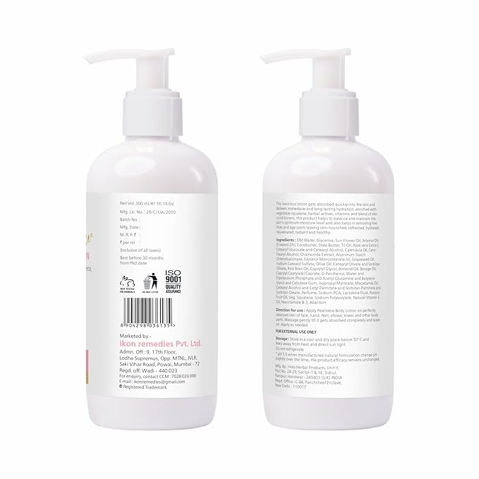 Pearldew Body Lotion - 300 ml | With Aloe, Avocado & Butters | pH 5.5