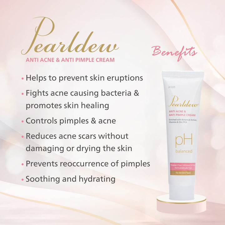 Pearldew Anti Acne & Anti Pimple Cream - 25 Gms