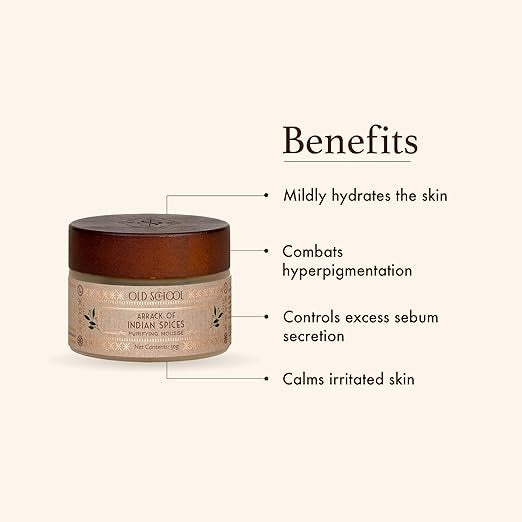 Old School Rituals Arrack of Indian Spices Purifying Mousse Natural Face Moisturizer - 50 gms