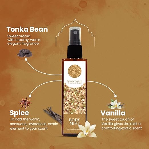 Luxuriate Woody Vanilla Fragrance Body Mist - 100 ml