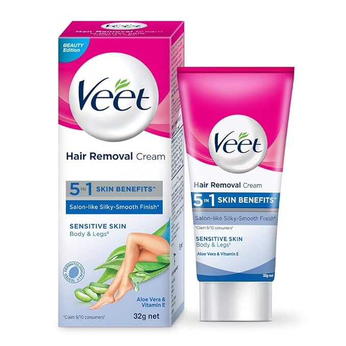 Veet Hair Removal Cream for Sensitive Skin - For Women - 32 gms