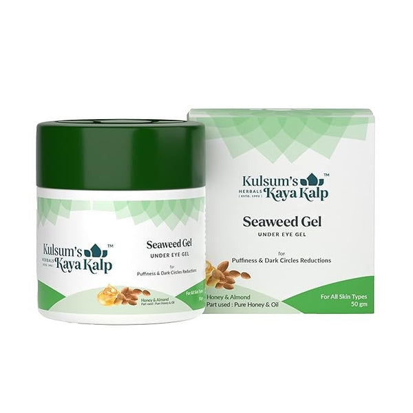 Kulsum's Kaya Kalp Herbals Seaweed Gel For Under Eye Dark Circle & Puffiness Reduction - 50 gms