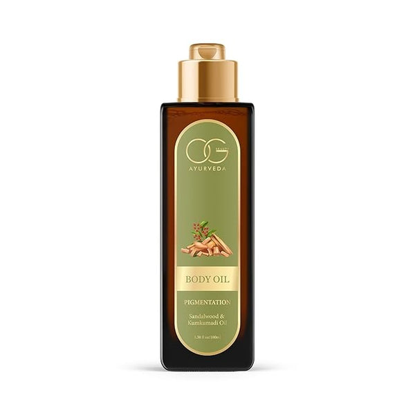 OG BEAUTY AYURVEDA Sandalwood & Kumkumadi Body Oil - 100 ml