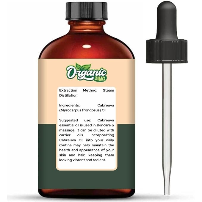 Organic Zing Cabreuva (Myrocarpus Frondosus) Oil | Essential Oil for Skin Care and Massage - 118 Ml