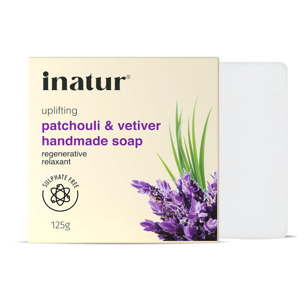 Inatur Patchouli and Vetiver Handmade Soap - 125 gms