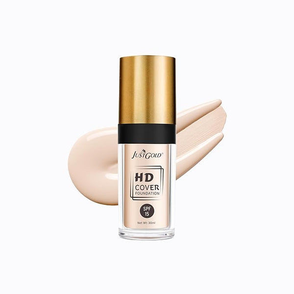 JustGold HD Full Coverage Foundation with SPF 15 1 - 30 ml