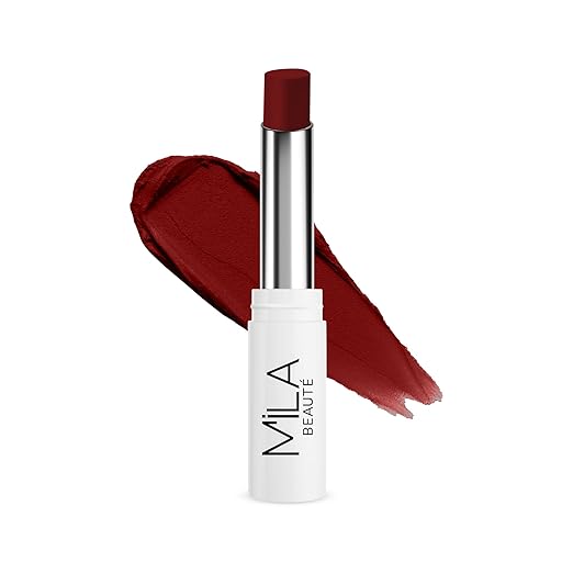 Mila Beaute 24 Hrs Locked In Lips Transfer Proof Lipstick Wine Hour - 3.2 gms