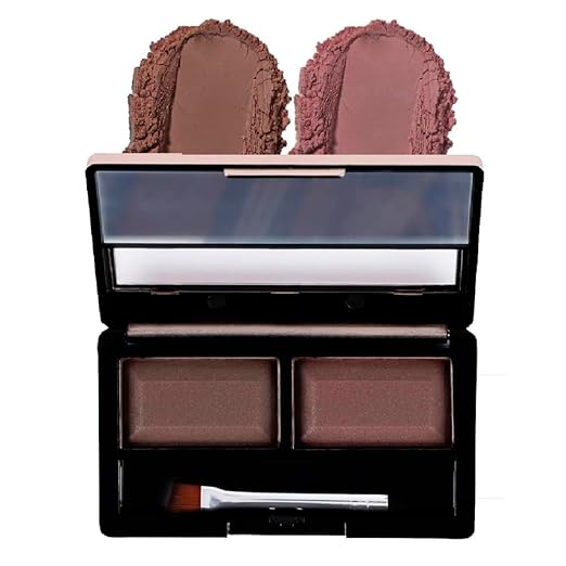 Mattlook Perfect Duo Shade Brow Powder 02 Dark & Light Brown - 8 gms