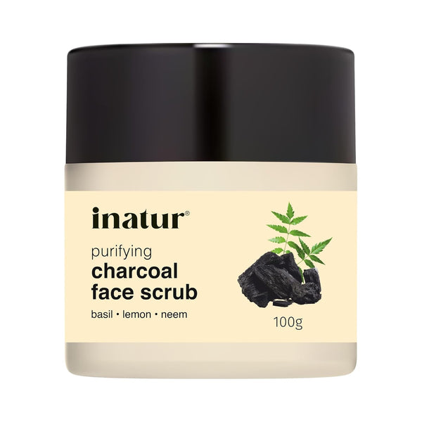 Inatur Charcoal Face Scrub - 100 gms